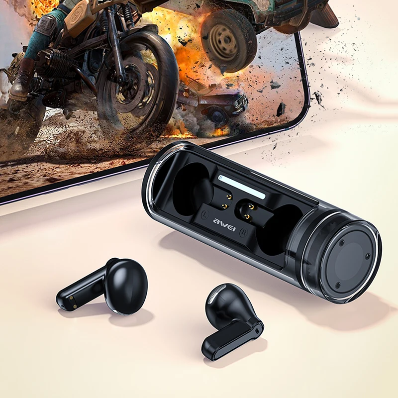 Awei T77 TWS Wireless Earphone Double Mic ENC Bluetooth 5.3